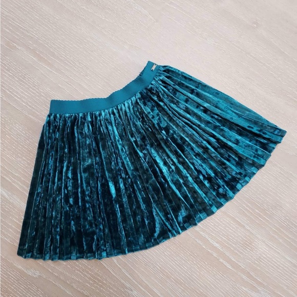Mayoral Other - Mayoral Teal Velvet Skater Skirt
